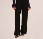 Long Sleeve Off Shoulder Metallic Combo Jumpsuit In Navy Black 5