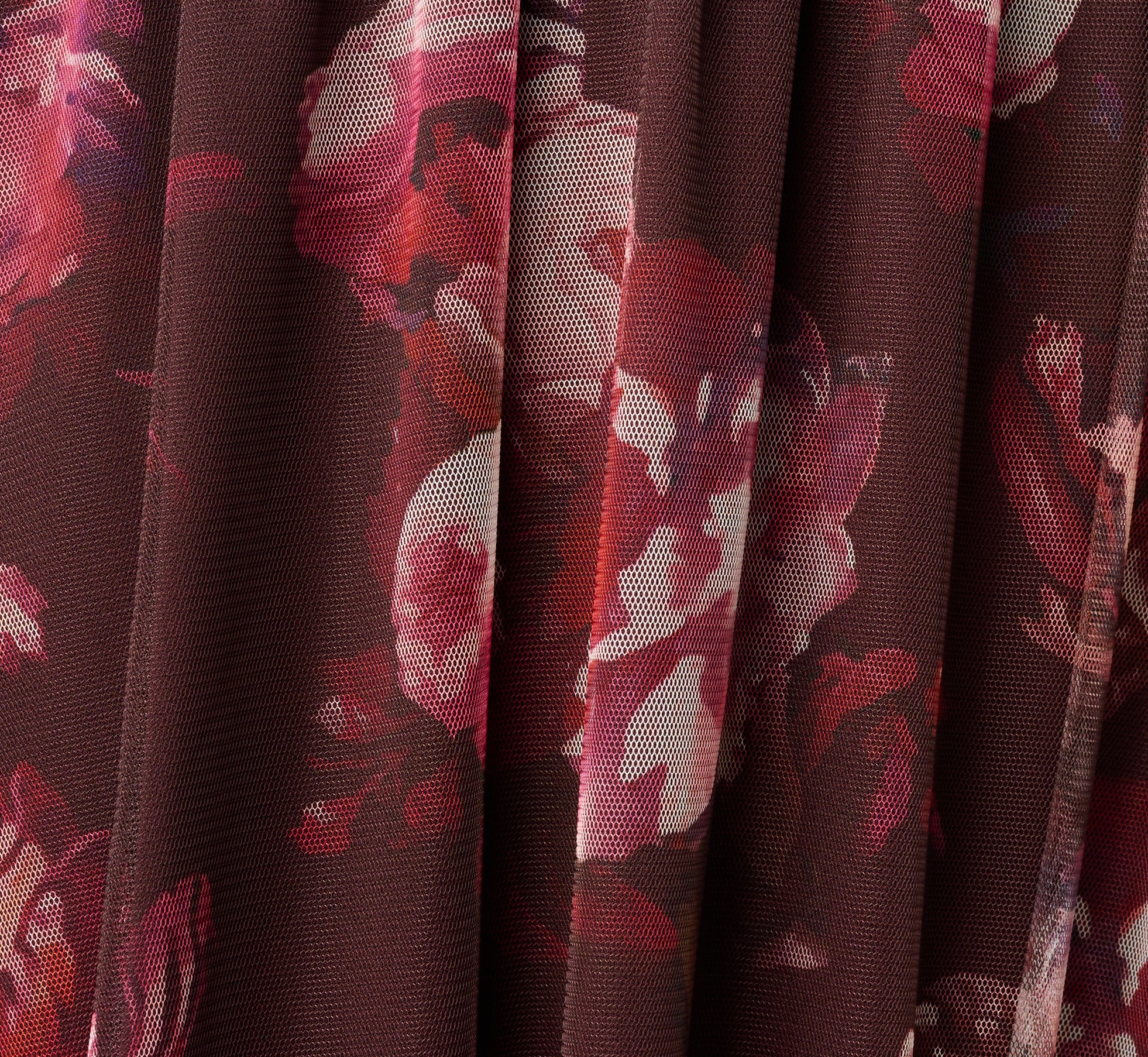 burgundy floral print mesh short sleeve maxi dress Women's Burgundy Floral Print Mesh Short Sleeve Maxi Dress