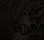 Long Sleeve Damask Burnout Velvet Midi Dress In Black 6