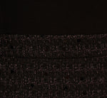 Long Sleeve Sequin Tweed Short Combo Dress In Black 6