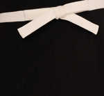 Cap Sleeve Contrast Trim Sheath Dress In Black Ivory 6