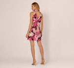 Sleeveless Floral Jacquard Mini Shift Dress In Pink Multi 6