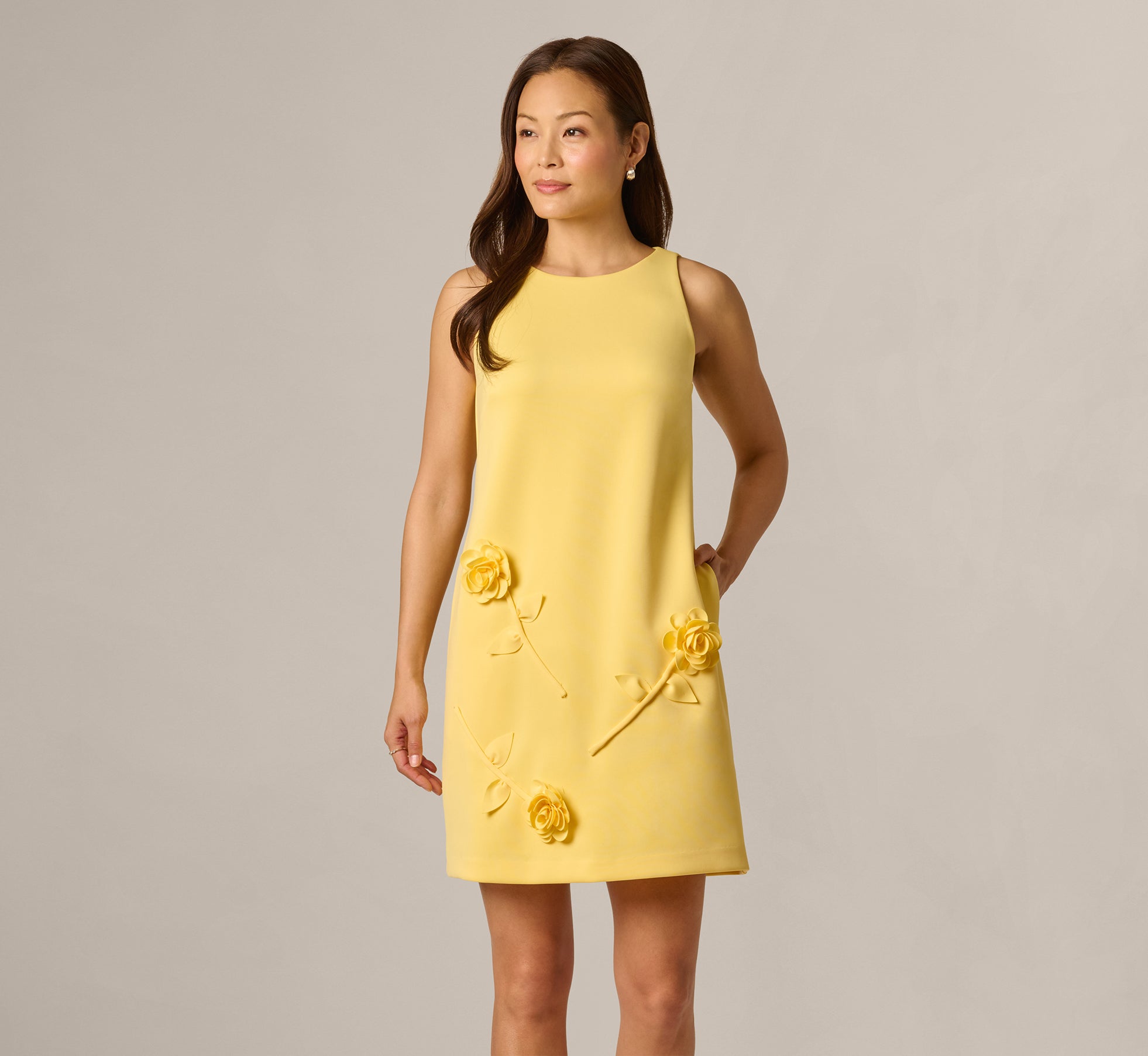 Theory リネン 半袖 トップス DRESS.UP ADRIANNA.SS Ochre Structured Maxi Dress | Adriana Degreas