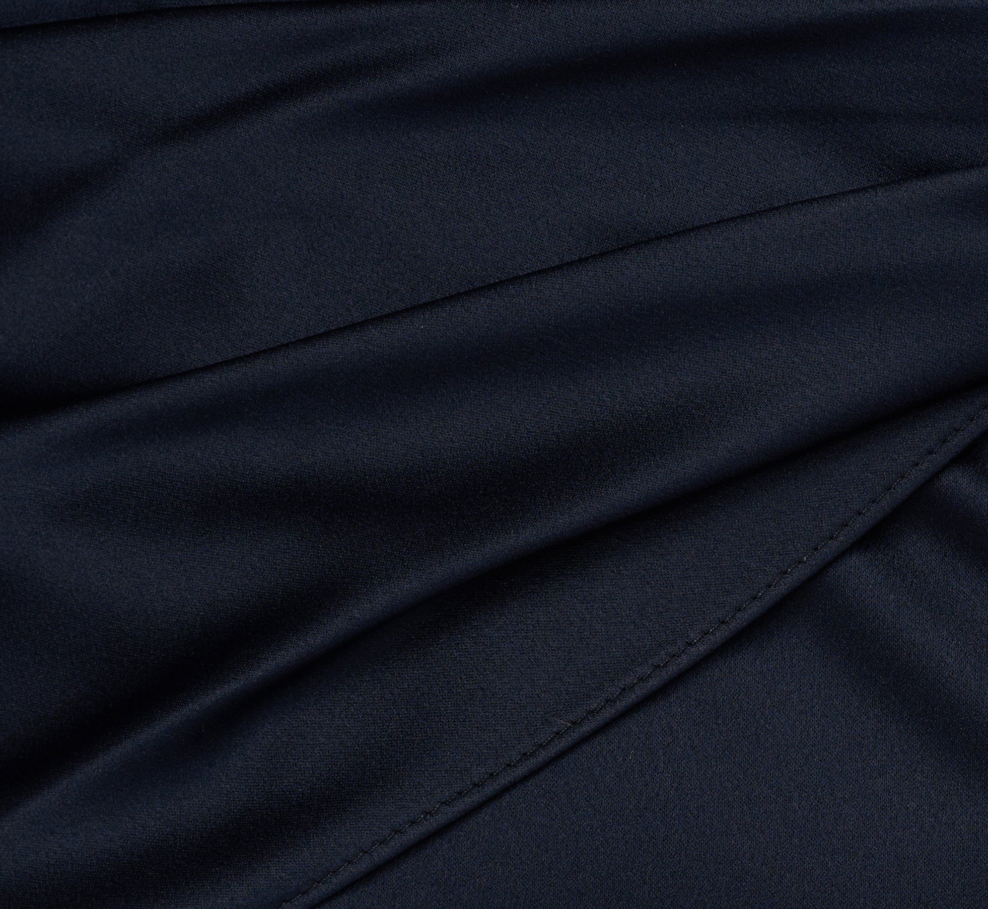 adrianna papell sleeveless satin draped short dress in dark navy Navy Petite Sleeveless Mikado Suit Dress