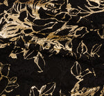 Bell Sleeve Metallic Lace Sheath Dress In Black Gold 7