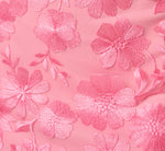 Short Sleeve Embroidered Illusion Sheath Dress In Cherry Blossom 6