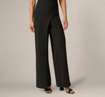 Buckle Shoulder Overlay Stretch Jumpsuit In Black 4