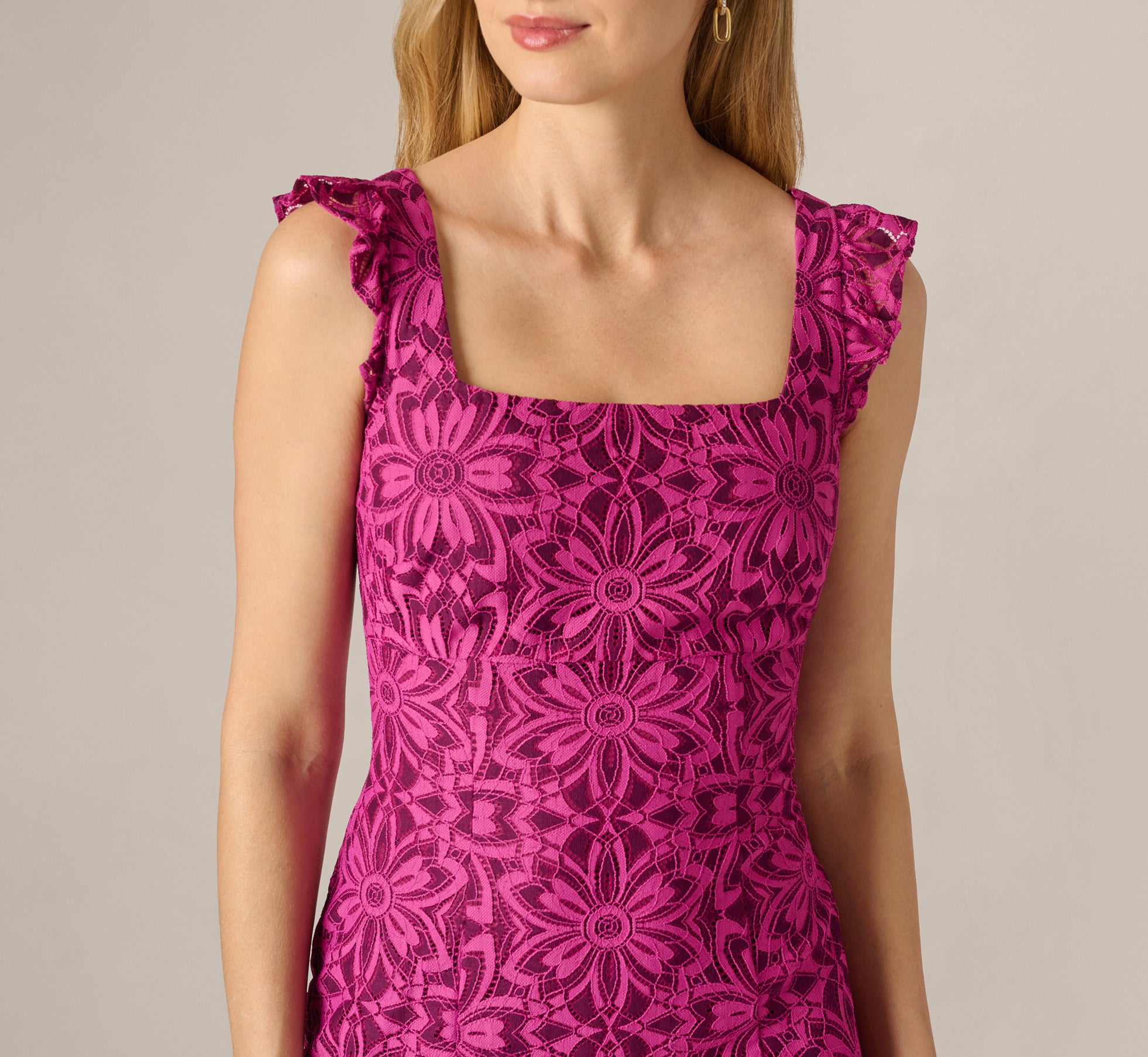adrianna papell lace midi dress Buy Adrianna Papell White Adrianna By Lace Midi Dress from Next USA