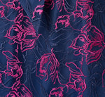 Floral Embroidered Tie Front Short Dress In Navy Pink Multi 6