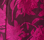 Floral Jacquard Short A Line Dress In Burgundy Pink 7