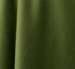 Satin Cowl Neck Draped Midi Dress In Olive Cypress 6
