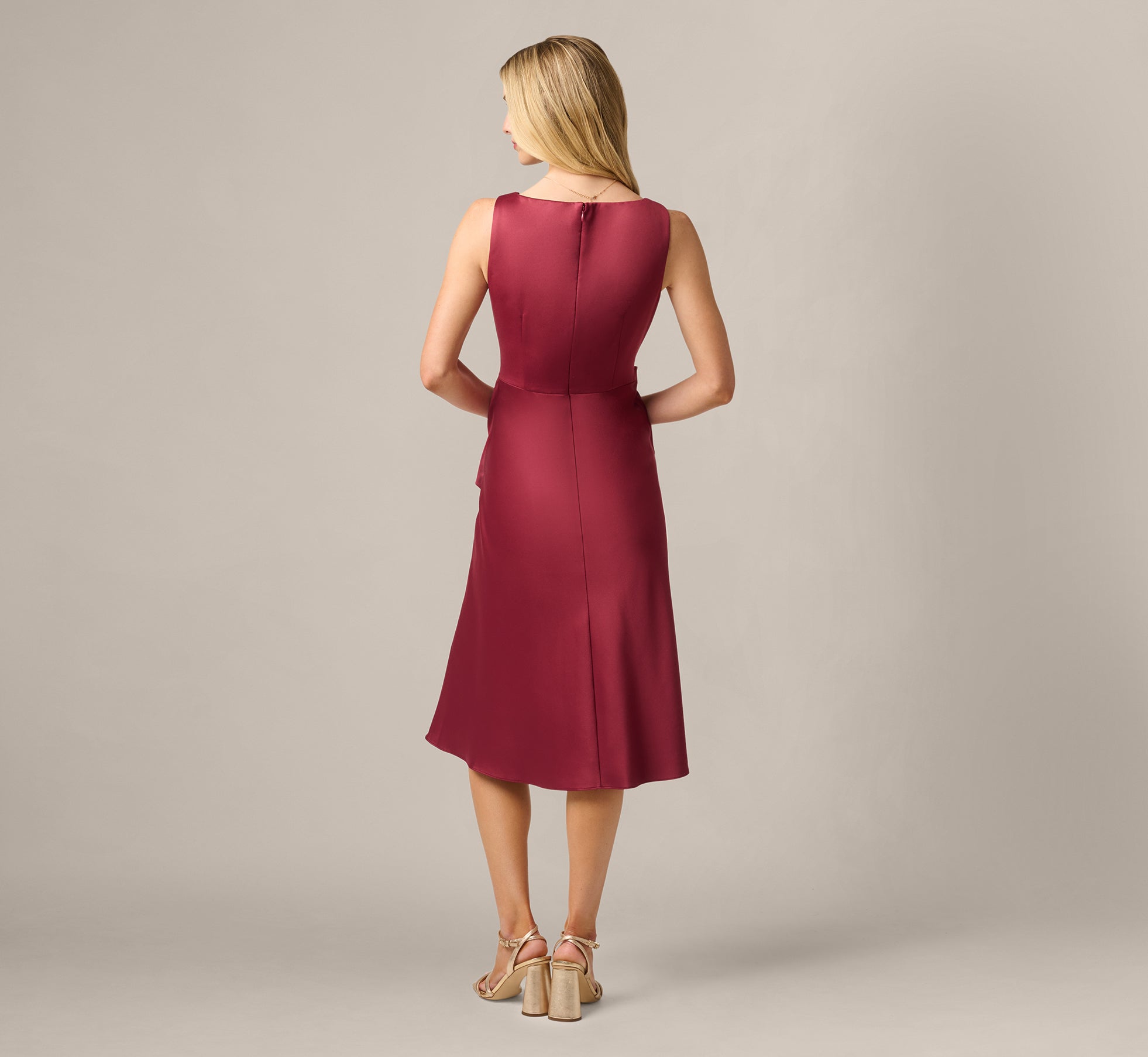 burgundy satin cowl neck draped maxi dress Burgundy Satin Cowl Neck Draped Maxi Dress Size 6