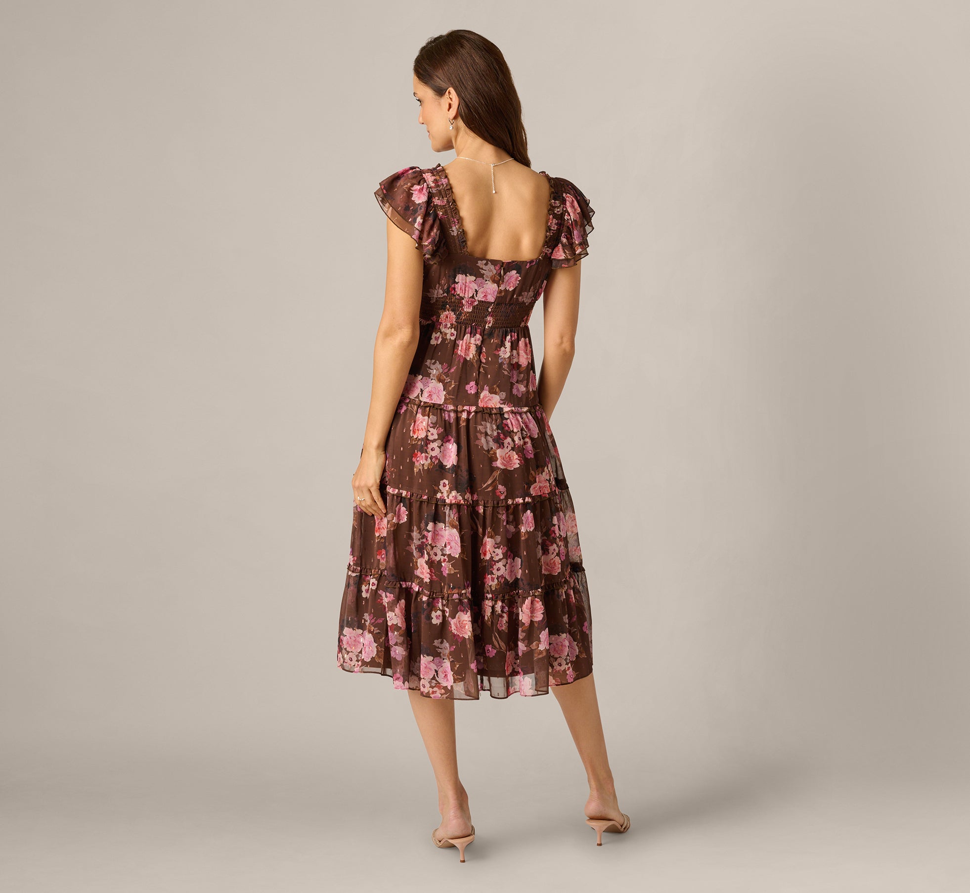 simple backless wedding dress Simple A-line Chiffon Slit Deep V-neck Backless Wedding Dresses, FC2558
