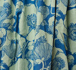 Short Sleeve Printed Cotton Sophia Dress In Navy Sage 7
