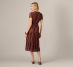 Short Sleeve Lace Tiered Sophia Dress In Chocolate 5