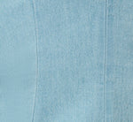 Short Sleeve Cotton Chambray Emma Dress In Chambray Blue 7