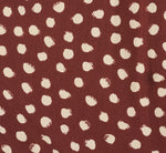 Dot Print Mia Maxi Dress In Brown Ecru 7