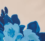 Short Sleeve Floral Border Sheath Dress In Blue Multi 7