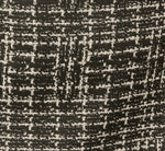 Beaded Collar Stretch Tweed Sheath Dress In Black Ivory 7