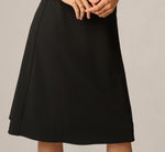 Bell Sleeve Bow Front Ruffle Midi Dress In Black 4