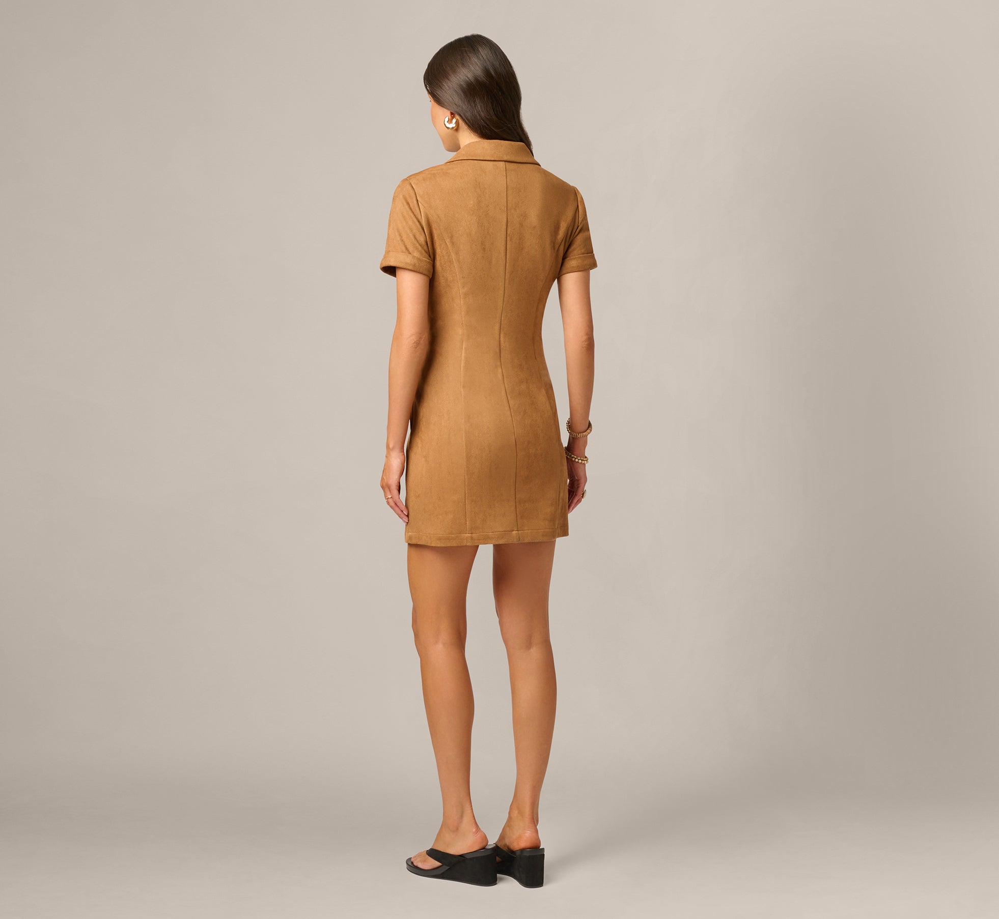brown short sleeve dress Microsuede Emma plus size burgundy dress Meetjen Womens Homecoming Dresses 50% Polyurethane Lining Size:Small (Fits size US 4-6/UK 8-10)