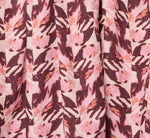 Puff Sleeve Printed Blaire Midi Dress In Blush Brown Multi 6