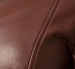 Short Sleeve Faux Leather Everyday Midi Dress In Coffee 6