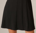 Lace Bell Sleeve Short Gored Dress In Black 4
