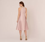 Mikado Short Party Dress In Bellini 5