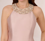 Mikado Short Party Dress In Bellini 3