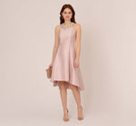 Mikado Short Party Dress In Bellini 1