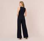 Sleeveless Asymmetrical Jumpsuit In Midnight 5
