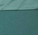 One-Shoulder Long Satin Crepe Mermaid Gown In Green Slate 6