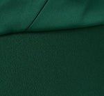 One-Shoulder Long Satin Crepe Mermaid Gown In Deep Forest 7