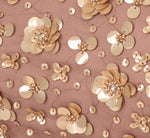 3D Floral Hand-Beaded One-Shoulder Long Column Gown In Stone 6