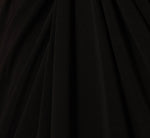 Plus Size Matte Jersey Twist Front Tuxedo Long Gown In Black 6