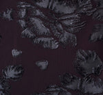 Floral Burnout Velvet Long Blouson Gown In Midnight 6