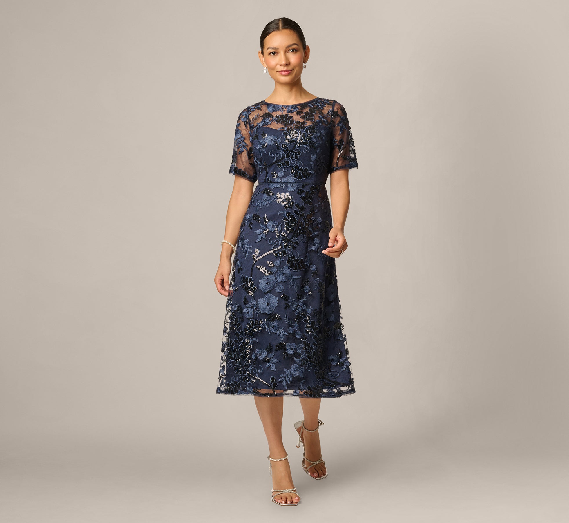 adrianna papell women's lace embroidery dress Buy Adrianna Papell White Lace Embroidery Dress from Next USA