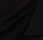 High Low Crepe Halter Gown With Organza Draping In Black 6