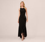 adrianna papell black high low dress Amazon.com: Adrianna Papell Women's Mikado High Low Gown