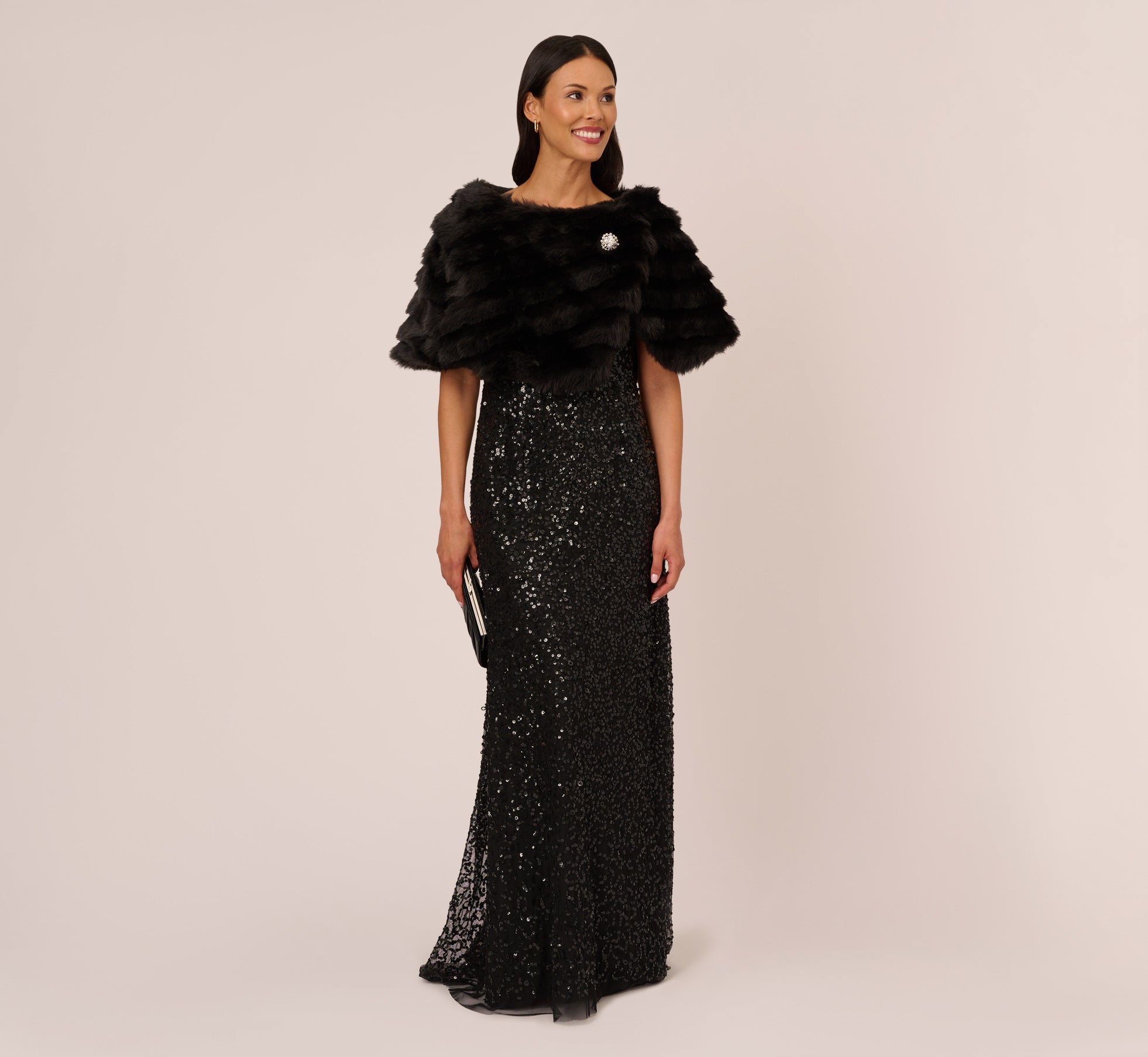 winter shawl for formal dress V-neck Rectangular scarf Wedding Wraps, One Size / White It would be equally beautiful with an evening or bridal gown or even with casual attire in the popular boho chic Winter Shawl Evening Gown Formal