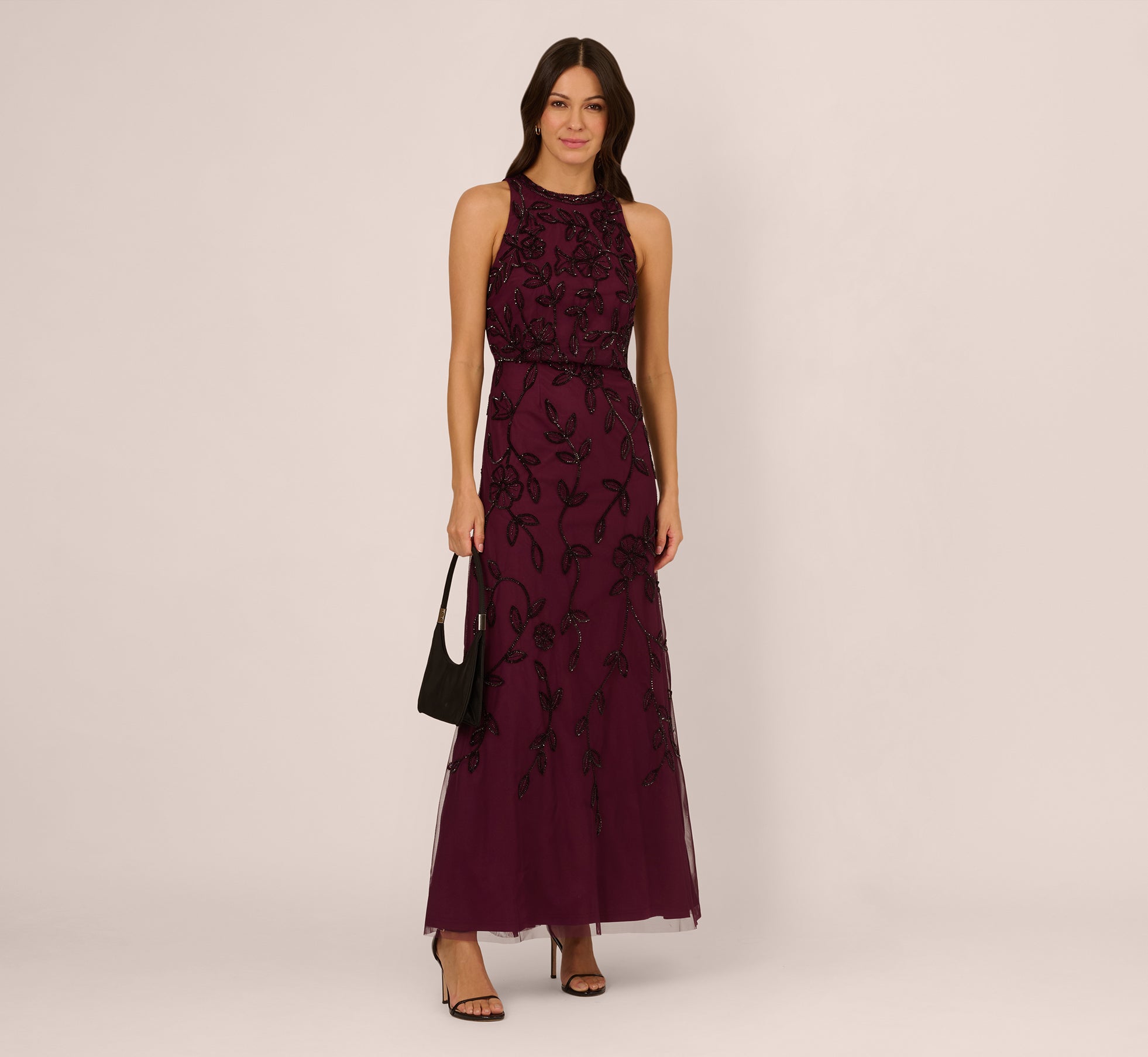 aidan mattox Sleeveless Blouson Mermaid Gown With Jasmine Beading In Cassis Online Sale | Clothing | EMILEE.CH aidan mattox Sleeveless Blouson Mermaid Gown With Jasmine Beading In Cassis Online Sale | Clothing | EMILEE.CH