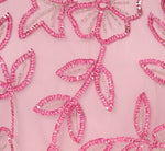 Sleeveless Blouson Mermaid Gown With Jasmine Beading In Pink Lace 6