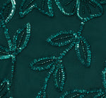 Sleeveless Blouson Mermaid Gown With Jasmine Beading In Gem Green 6