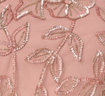 Jasmine Beaded Blouson Gown With Sheer Short Sleeves In Mauve 6