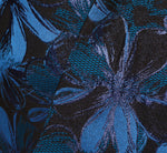 Plus Size Off Shoulder Jacquard Gown In Blue Multi 6