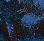 Off Shoulder Jacquard Gown In Blue Multi 6