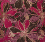 Off Shoulder Jacquard Gown In Fuchsia Multi 6