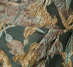 Petite One Shoulder Jacquard Dress In Green Gold 6