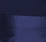 Crepe Combo Taffeta Dress In Light Navy 6